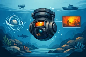 Underwater Thermal PTZ Camera Gimbal Gyroscope