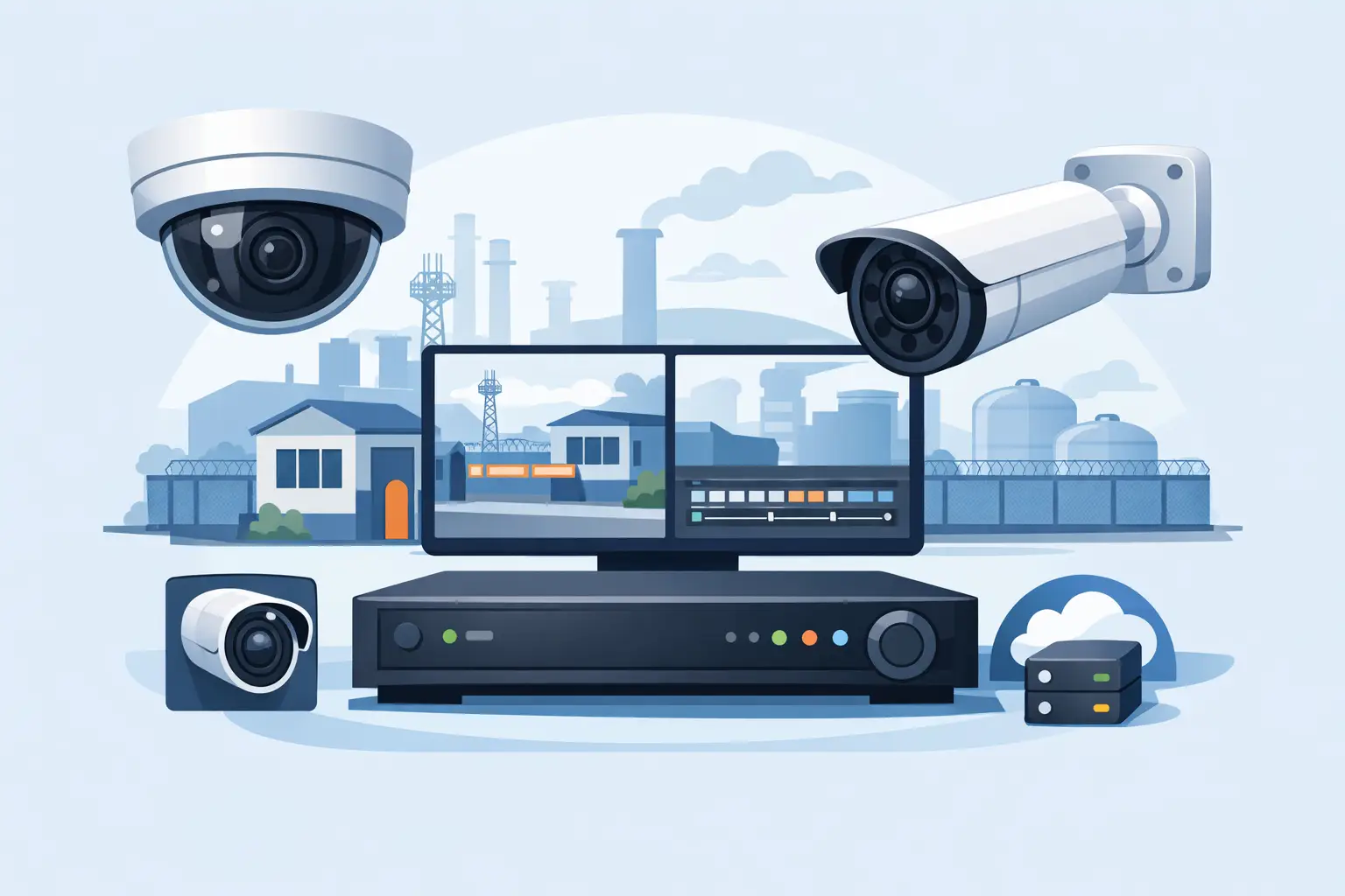 2 Camera DVR Package for Industrial Security