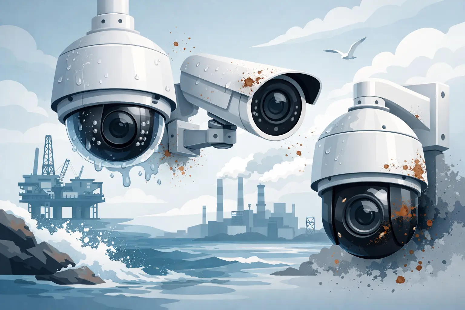 Anti Corrosion Security Cameras for Harsh Sites
