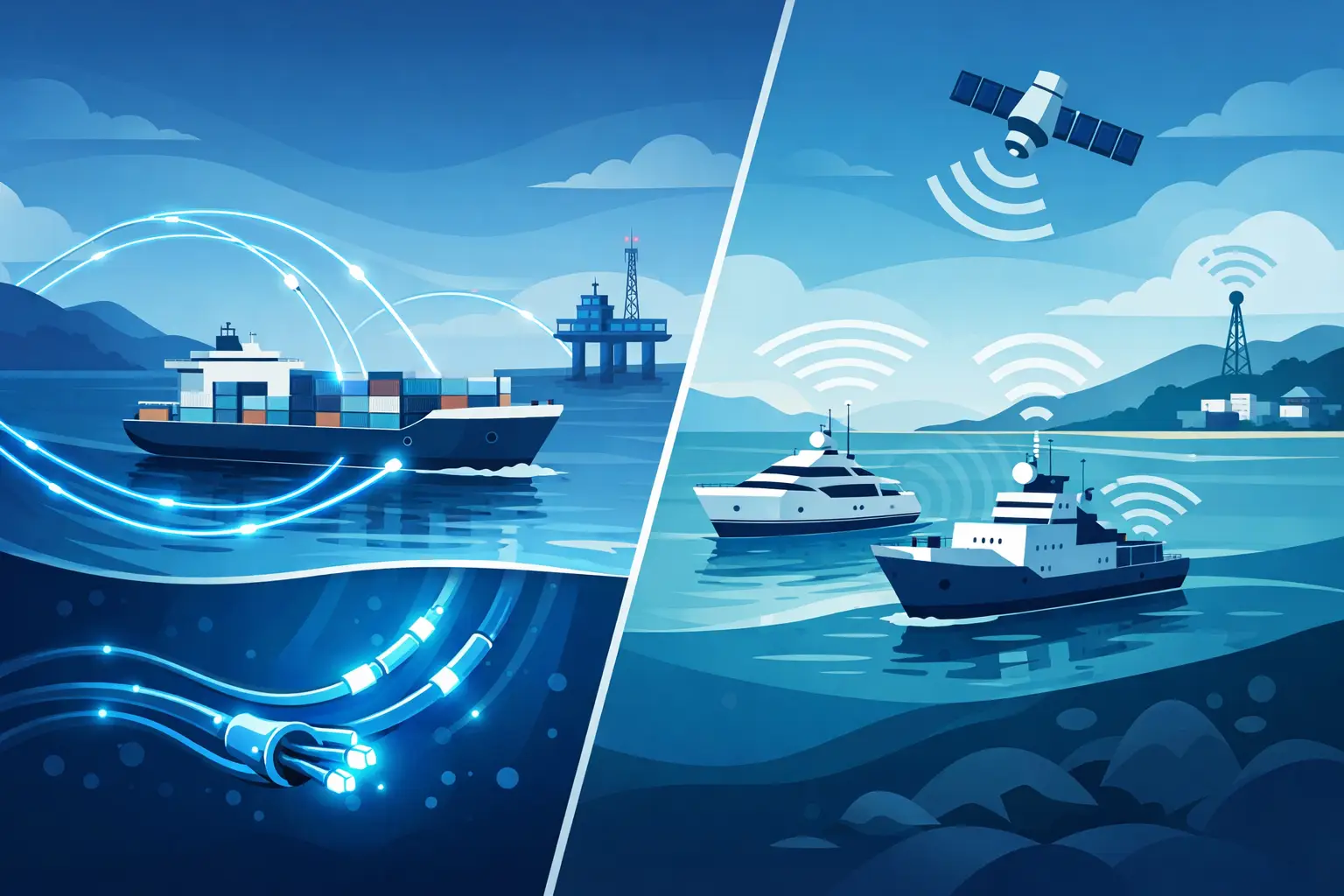 Fiber vs Wireless Vessel Networks: Which Wins?