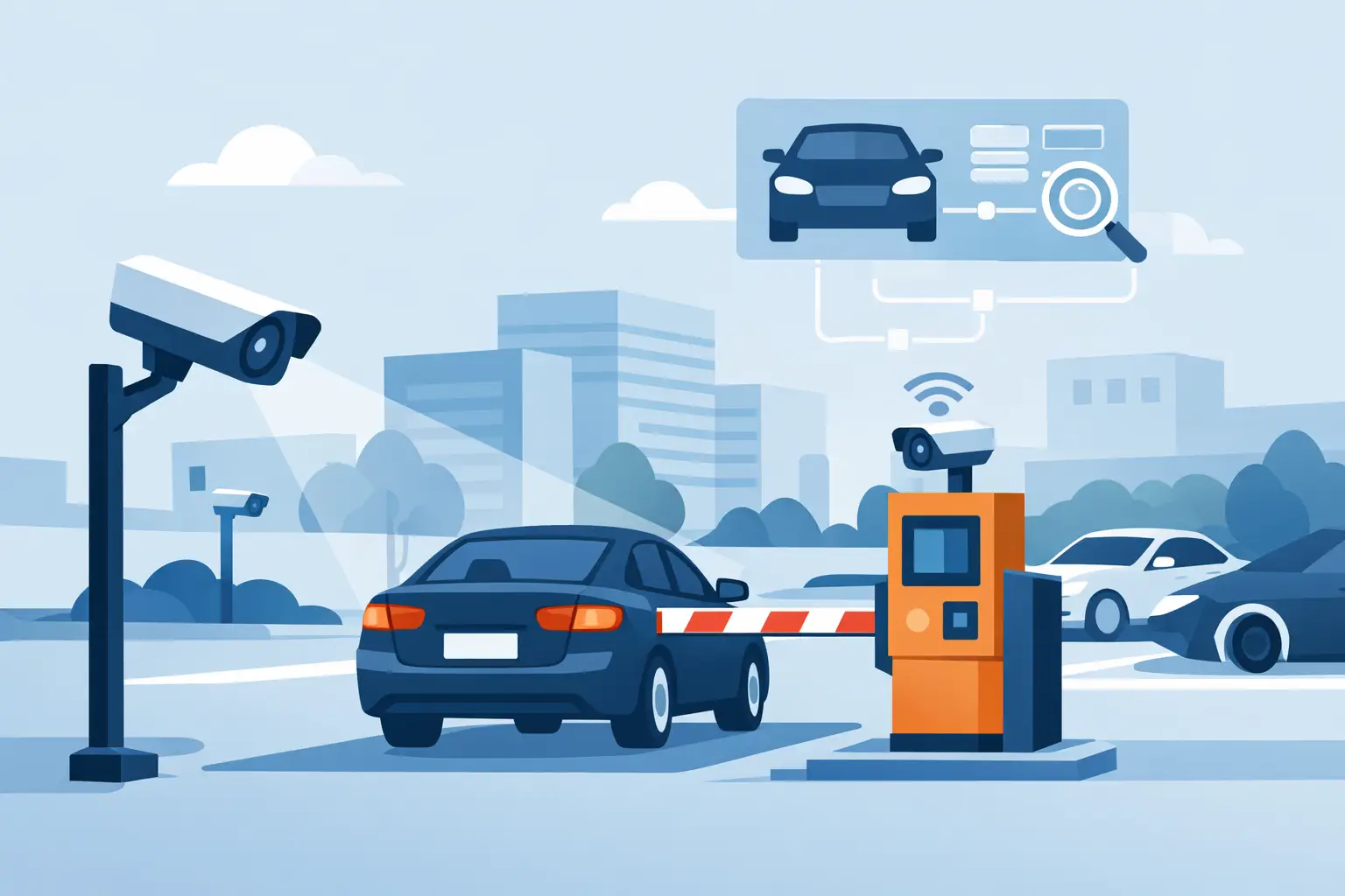 Parking Lot LPR Deployment Example for Industry