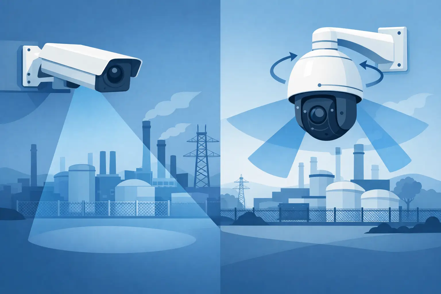 Fixed Versus Pan Tilt Zoom for Industrial Security