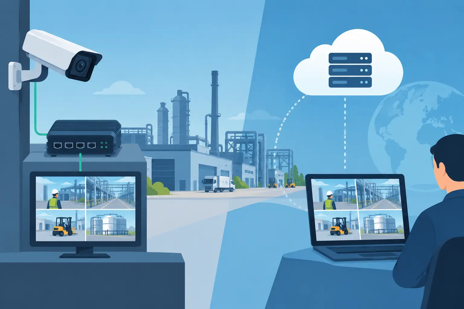 Edge Versus Cloud Video for Industrial Sites