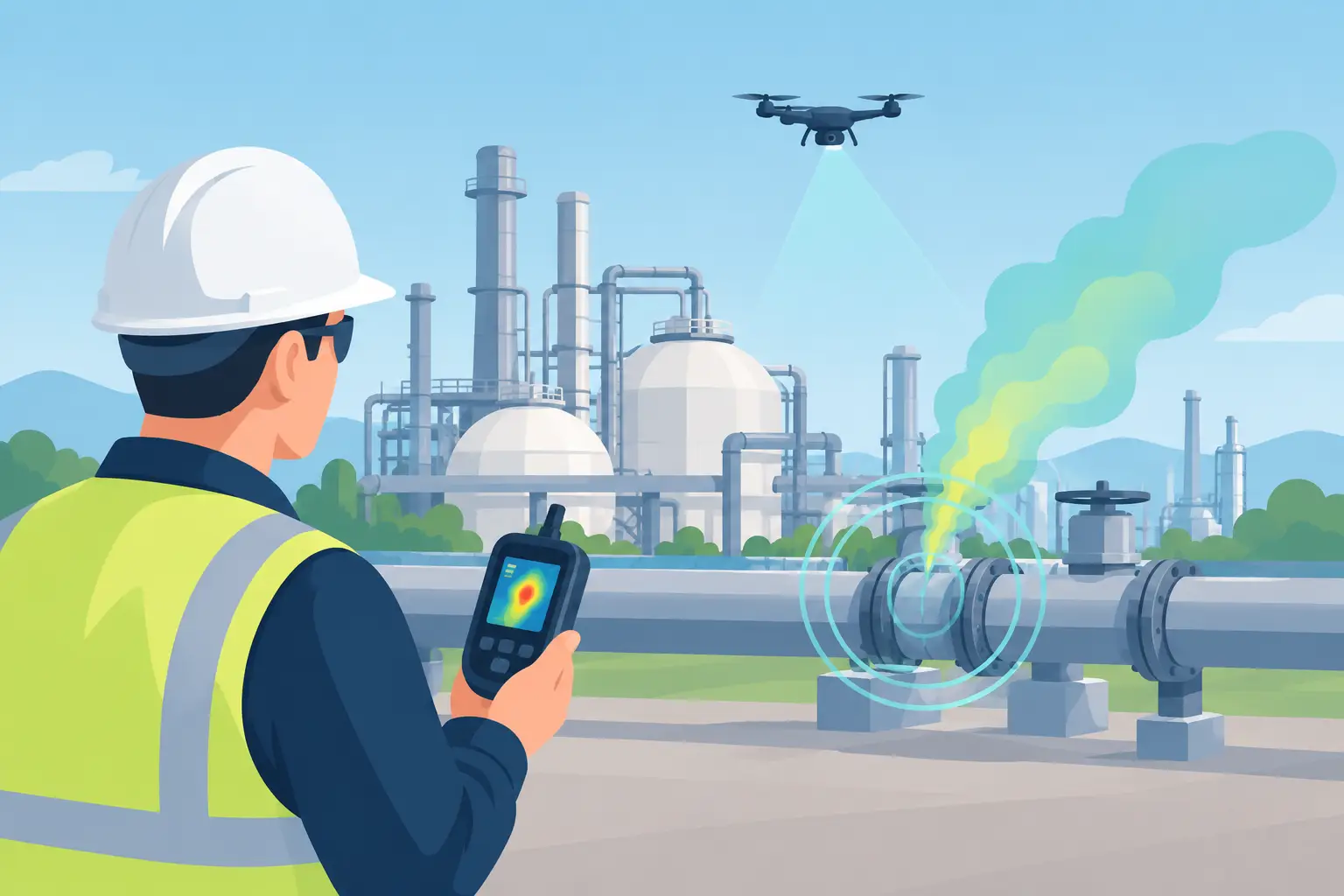 Methane Monitoring for Industrial Leak Control